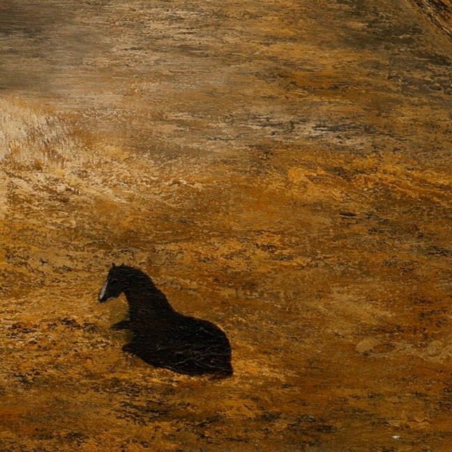 Friends on the Yellow Land — Oil | Original Painting by Chinese Artist | Magic Bear Art