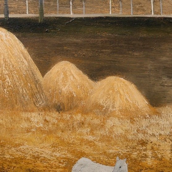 Friends on the Yellow Land — Oil | Original Painting by Chinese Artist | Magic Bear Art