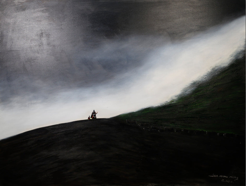 Gaze Upon Tibet Series | Large - Scale 59" × 78.7" | Original Painting by Chinese Artist | Magic Bear Art