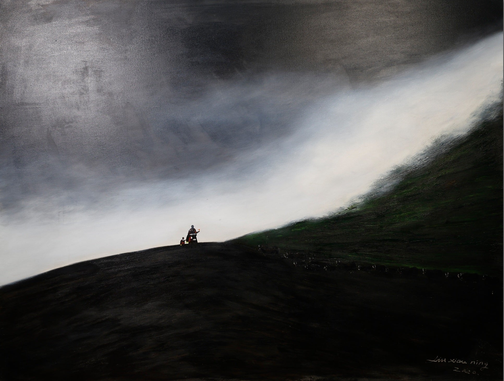 Gaze Upon Tibet Series | Large - Scale 59" × 78.7" | Original Painting by Chinese Artist | Magic Bear Art