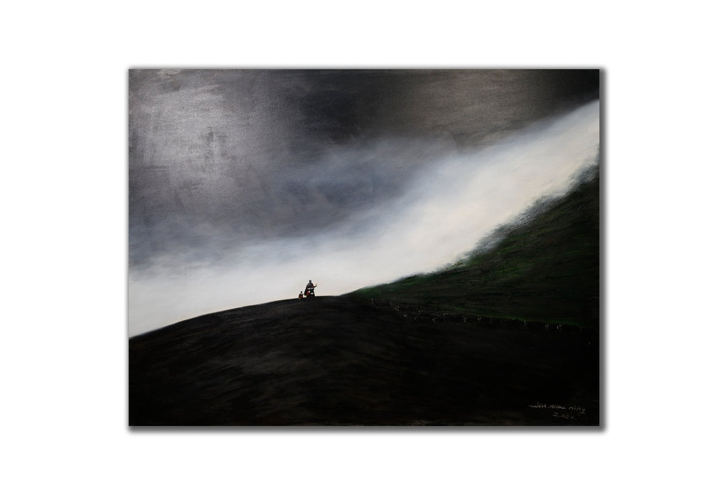 Gaze Upon Tibet Series | Large - Scale 59" × 78.7" | Original Painting by Chinese Artist | Magic Bear Art