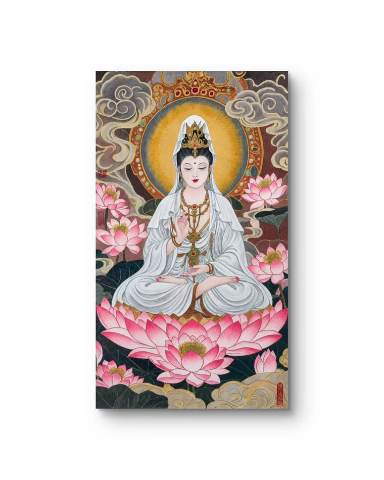 Guanyin on a Lotus Throne