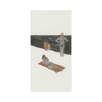 He Jun | Looking at the Sea - 54.3'' × 26.8'' | Original Painting by Chinese Artist | Magic Bear Art