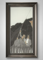 He Jun | Shout - 54.3'' × 26.8'' | Original Painting by Chinese Artist | Magic Bear Art