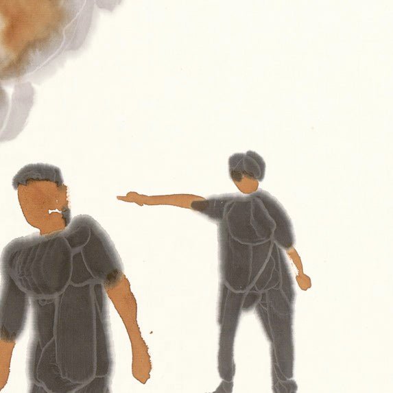 He Jun | Shout - 54.3'' × 26.8'' | Original Painting by Chinese Artist | Magic Bear Art