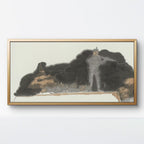 He Jun | Shout - 54.3'' × 26.8'' | Original Painting by Chinese Artist | Magic Bear Art
