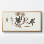 He Jun | Shout - 54.3'' × 26.8'' | Original Painting by Chinese Artist | Magic Bear Art