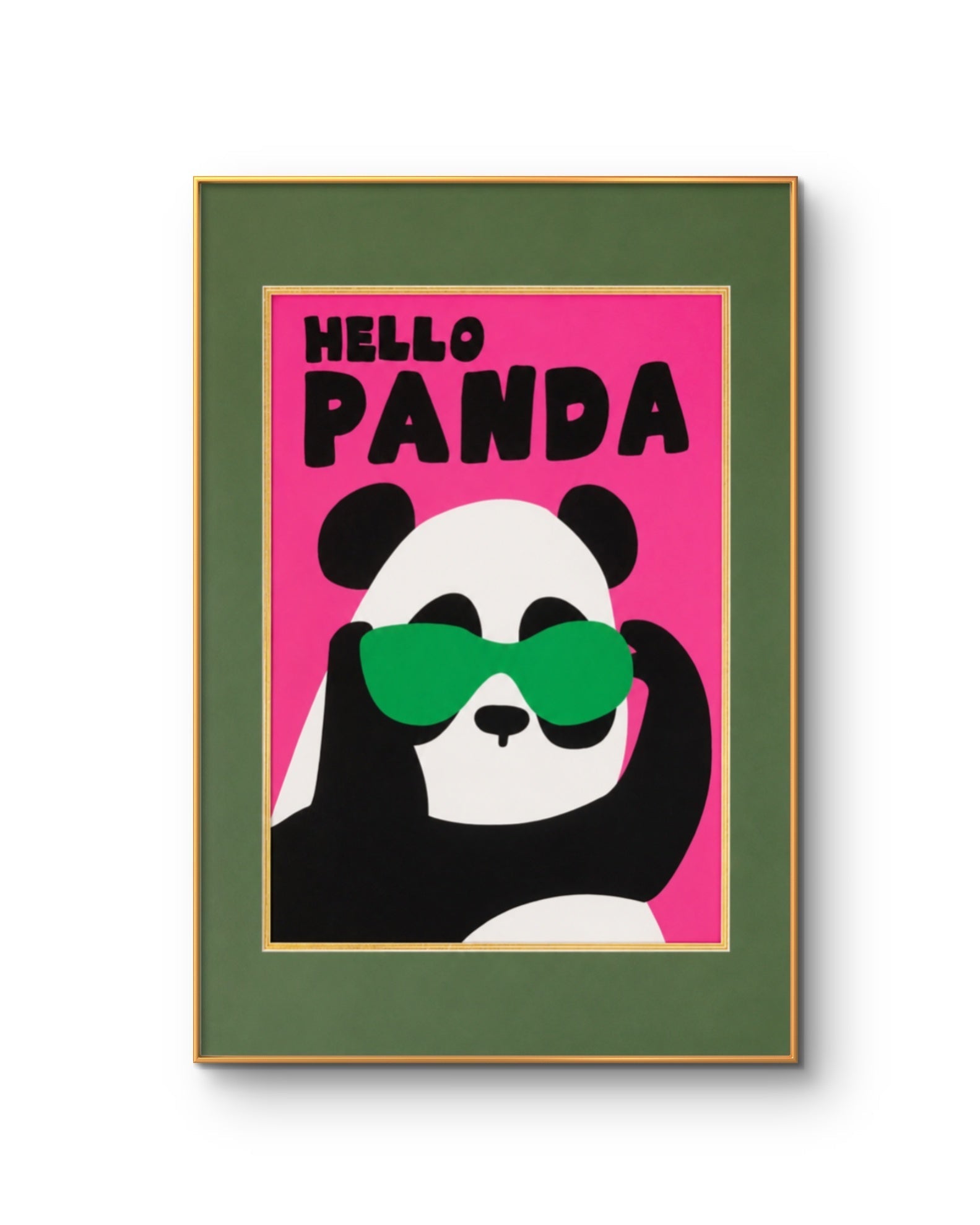Hello Panda – Silk Art Print – MagicBear Art
