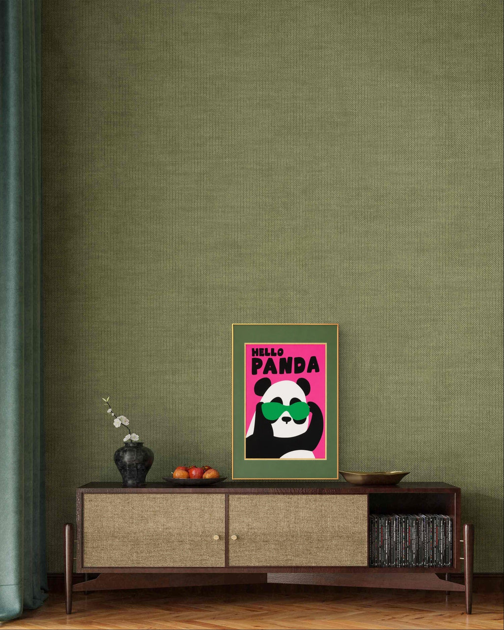 Hello Panda – Silk Art Print – MagicBear Art