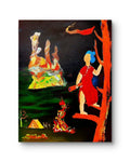 Humanity Gazing at the Universe | Chinese Original Painting | Magic Bear Art