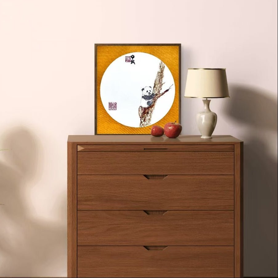 I’m Not Afraid - Ink on Xuan Paper 13.0'' × 13.0'' | Chinese Original Painting | Magic Bear Art