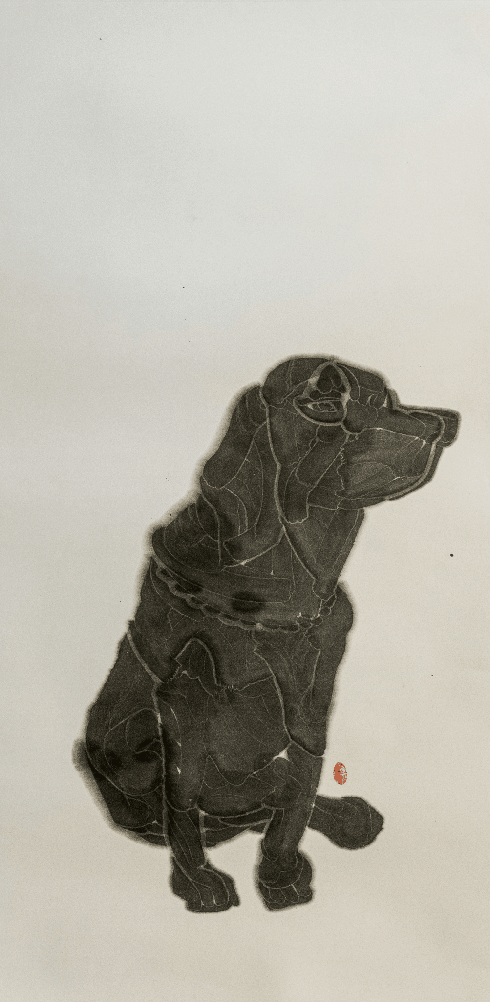 Ink Dog | Chinese Original Painting | Magic Bear Art