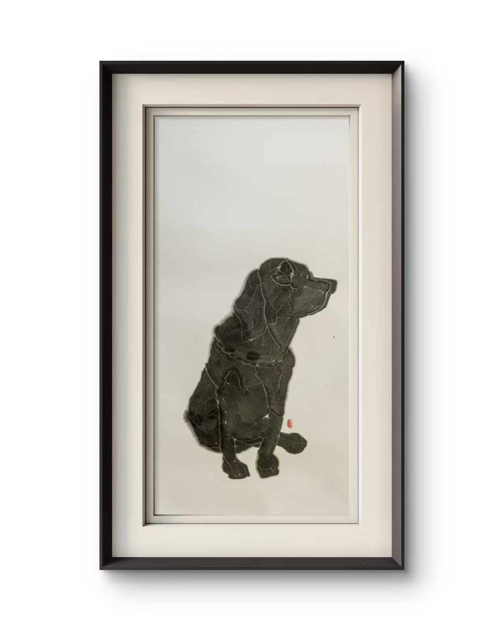 Ink Dog | Chinese Original Painting | Magic Bear Art