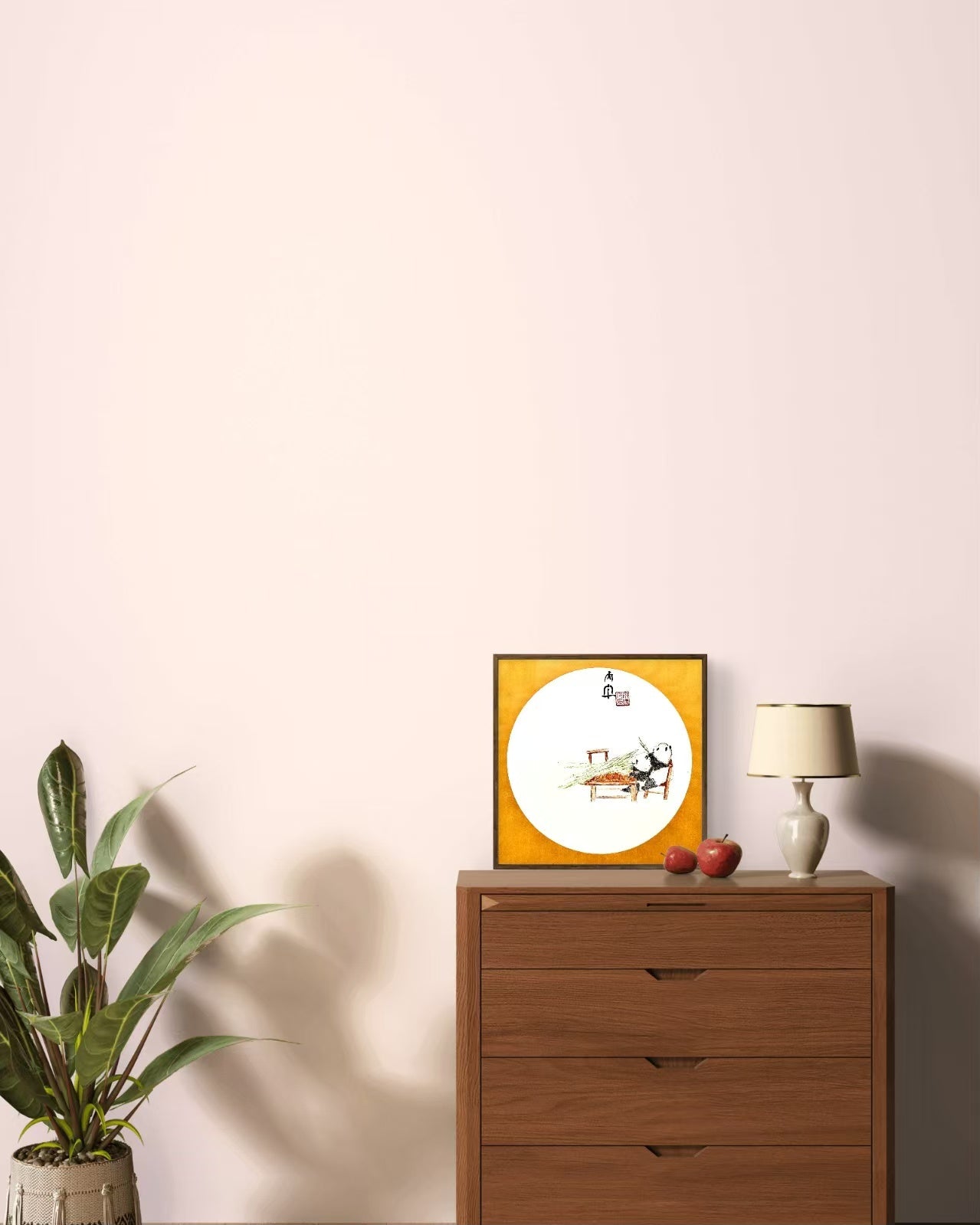 Just Want to Be Together - Ink on Xuan Paper 13.0'' × 13.0'' | Chinese Original Painting | Magic Bear Art