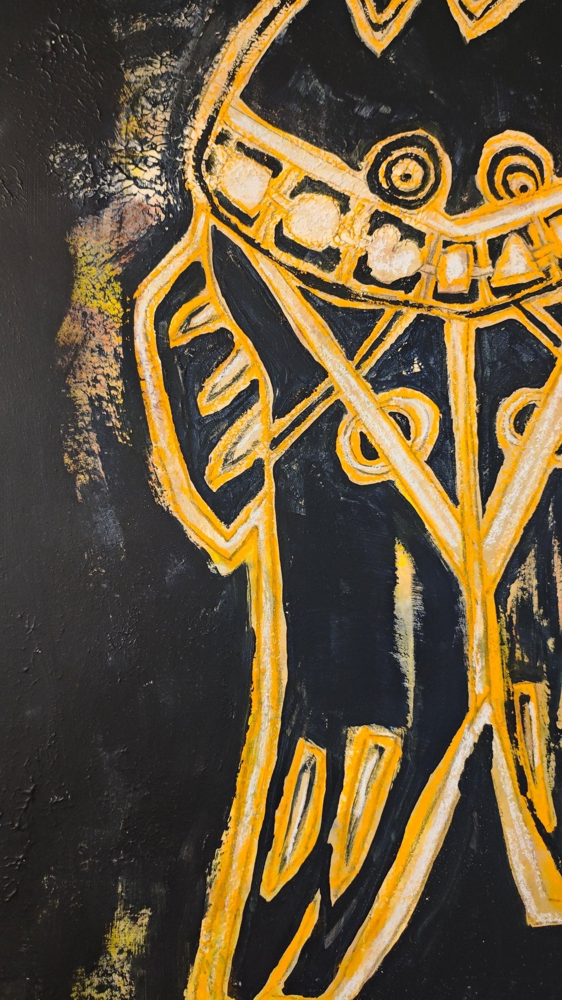 More Than Enough No.1 | Mixed Media, 19.7" × 39.4" | Original Painting by Chinese Artist | Magic Bear Art