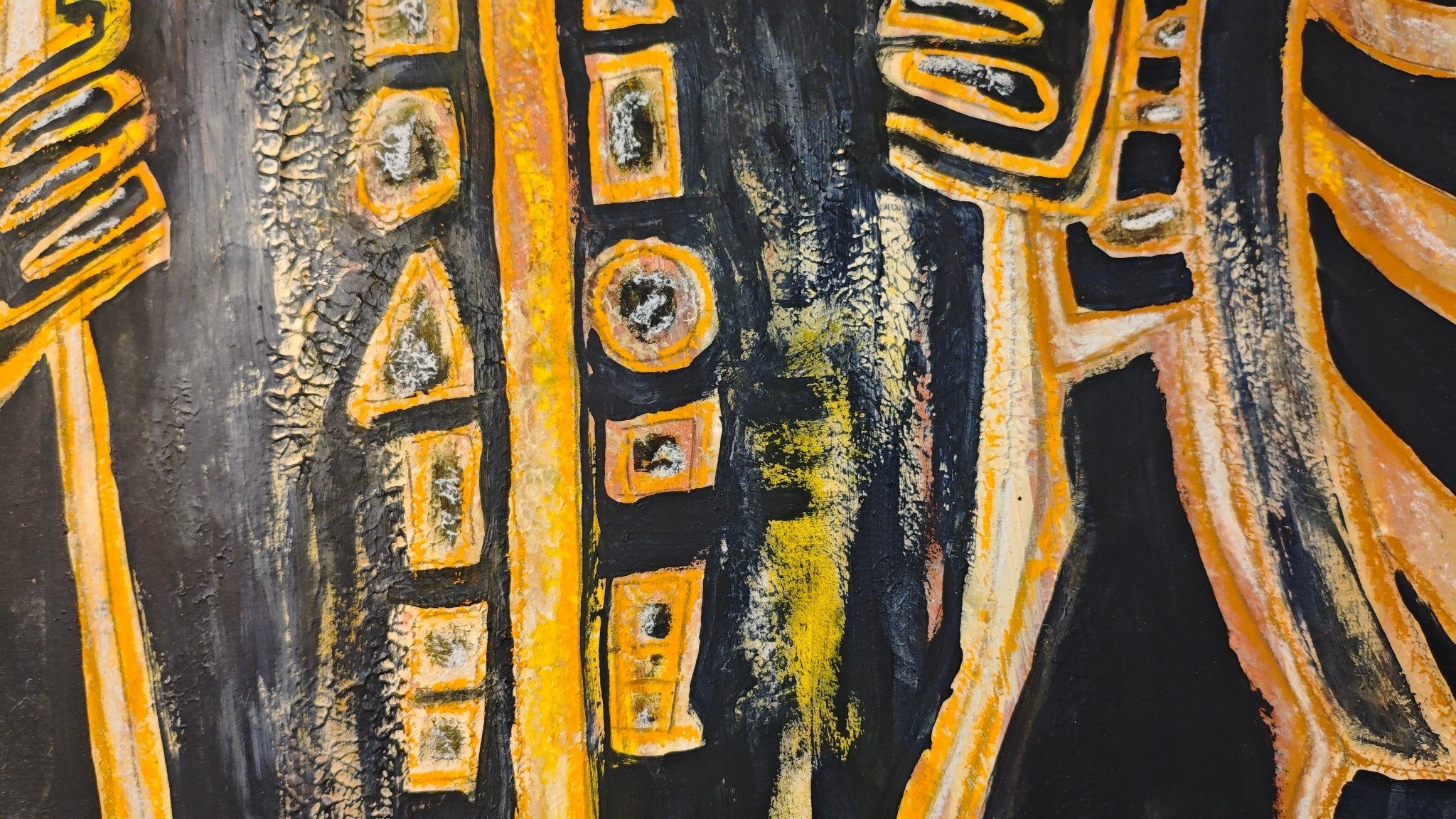 More Than Enough No.1 | Mixed Media, 19.7" × 39.4" | Original Painting by Chinese Artist | Magic Bear Art