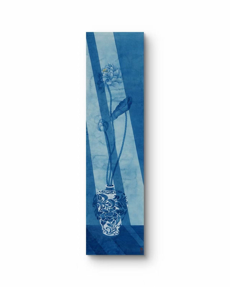 Peaceful Lotus in a Porcelain Vase
