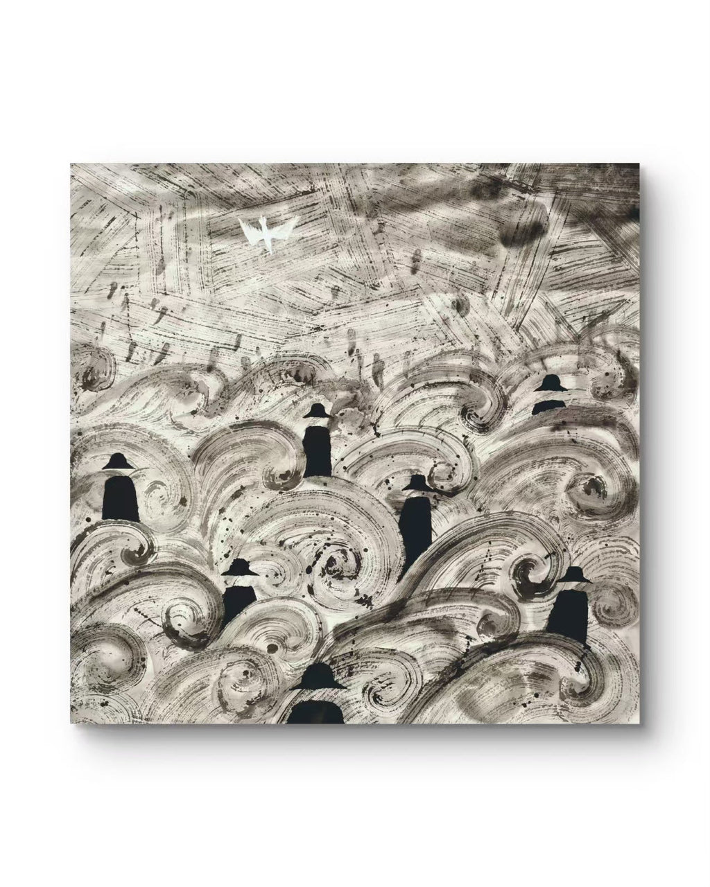 Phantoms of the Sea - Chinese Ink 29.1'' × 27.6'' | Chinese Original Painting | Magic Bear Art