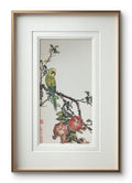 Pomegranate Song - Ink and Color 9.8'' × 5.1'' | Chinese Original Painting | Magic Bear Art