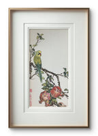 Pomegranate Song - Ink and Color 9.8'' × 5.1'' | Chinese Original Painting | Magic Bear Art