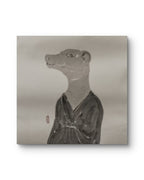 Portraits of the Self Series No.4 - Chinese Ink 26.8''× 26.8'' | Chinese Original Painting | Magic Bear Art