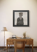 Portraits of the Self Series No.5 - Chinese Ink 26.8''× 26.8'' | Chinese Original Painting | Magic Bear Art