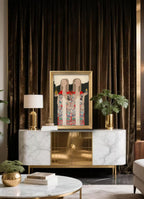 Prayer - Ink and Color on Silk 22.9'' × 30.9'' | Chinese Original Painting | Magic Bear Art