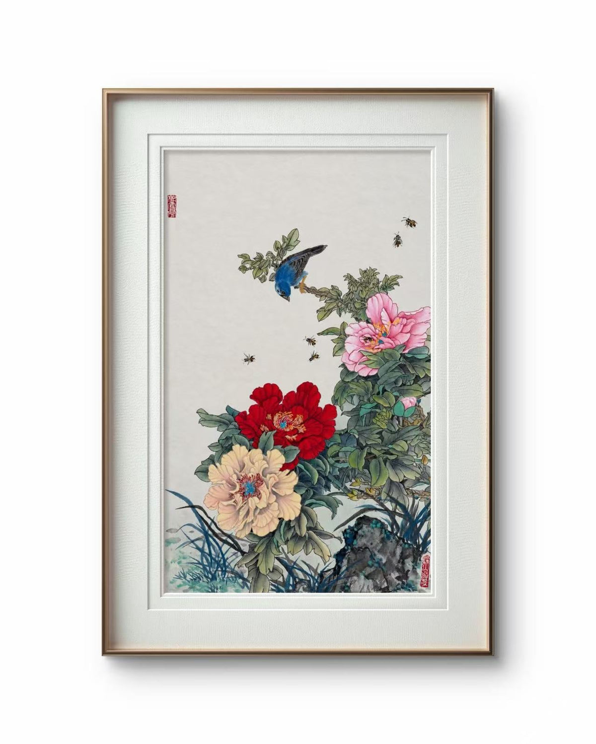 Prosperity & Good Fortune | Chinese Original Painting | Magic Bear Art