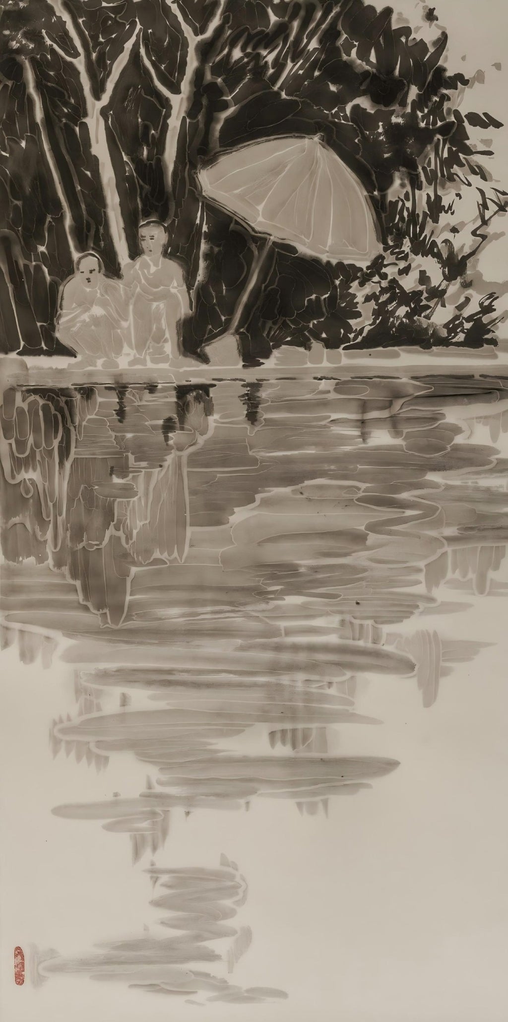 Reflection | Chinese Original Painting | Magic Bear Art