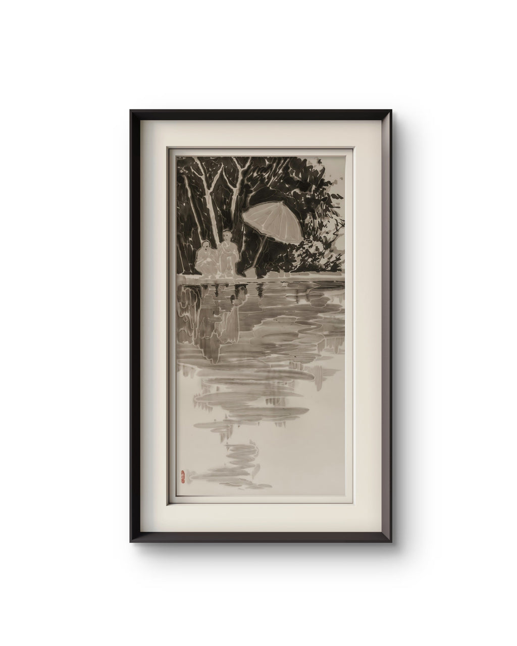 Reflection | Chinese Original Painting | Magic Bear Art