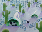 Road Movie - Oil on Canvas 31.5'' × 23.6'' | Chinese Original Painting | Magic Bear Art