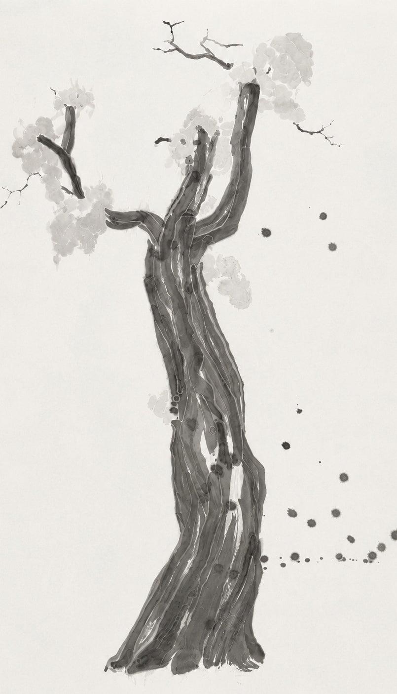 Rooted Resilience | Chinese Original Painting | Magic Bear Art