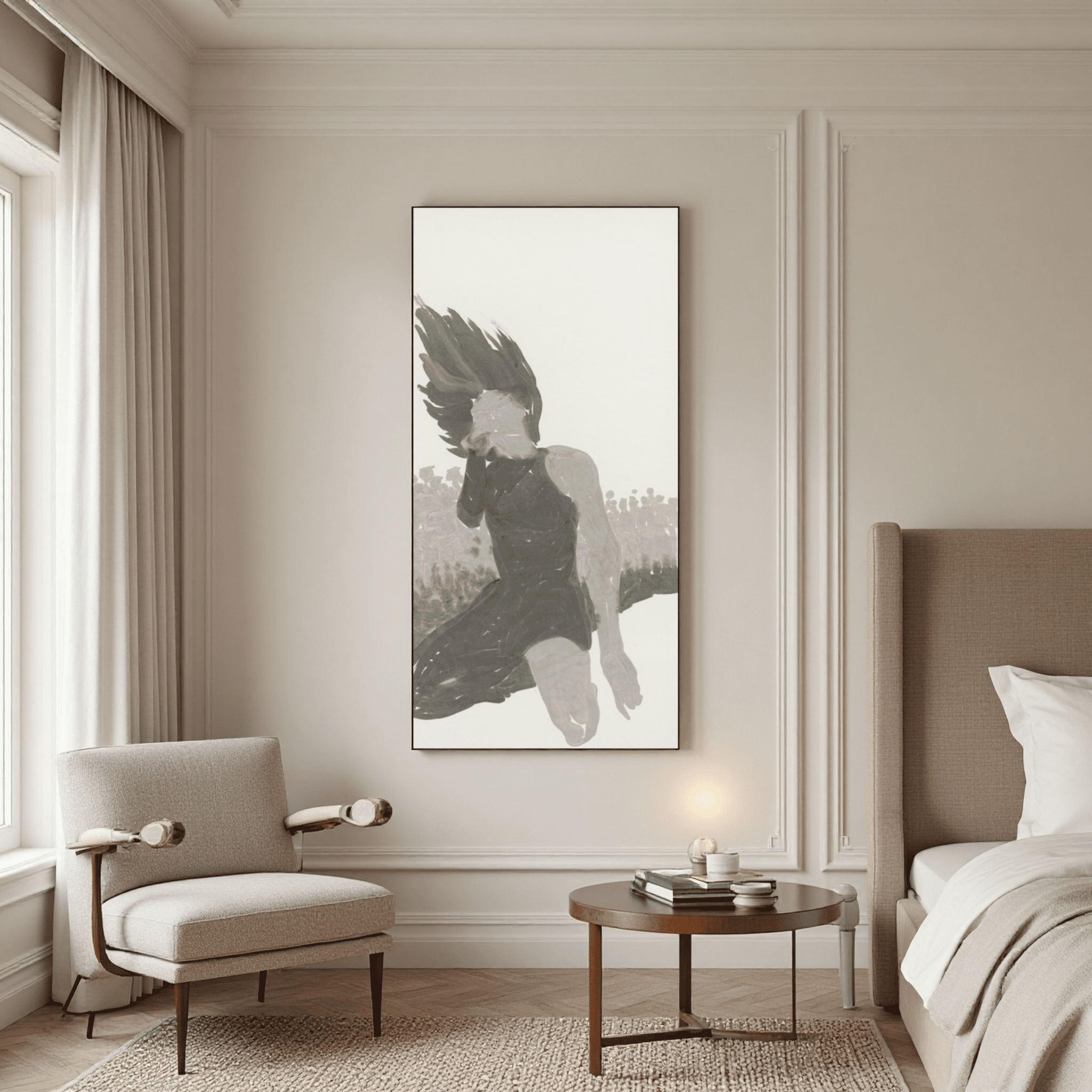 Shout - 54.3'' × 26.8'' | Original Painting by Chinese Artist | Magic Bear Art