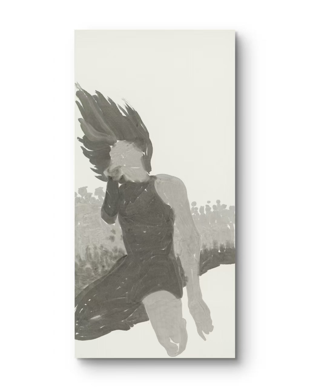 Shout - Chinese Ink Painting 54.3'' × 26.8'' | Chinese Original Painting | Magic Bear Art