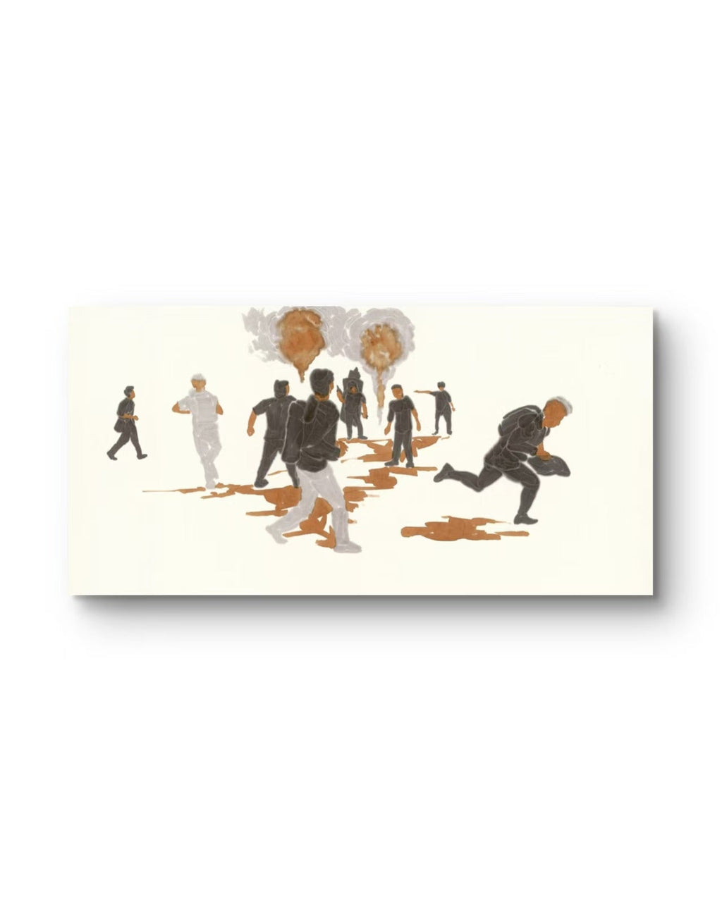 Shout Series 2 - Ink Painting - 54.3'' × 26.8'' | Chinese Original Painting | Magic Bear Art