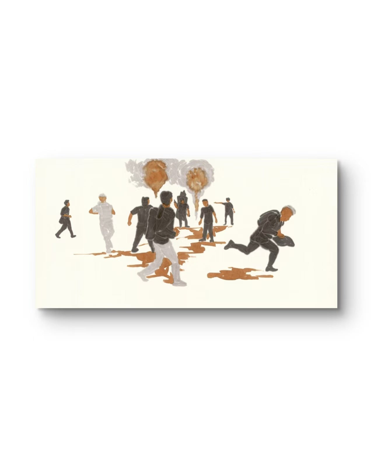Shout Series 2 - Ink Painting - 54.3'' × 26.8'' | Chinese Original Painting | Magic Bear Art
