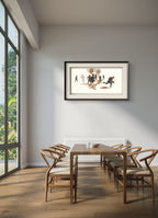 Shout Series 2 - Ink Painting - 54.3'' × 26.8'' | Chinese Original Painting | Magic Bear Art
