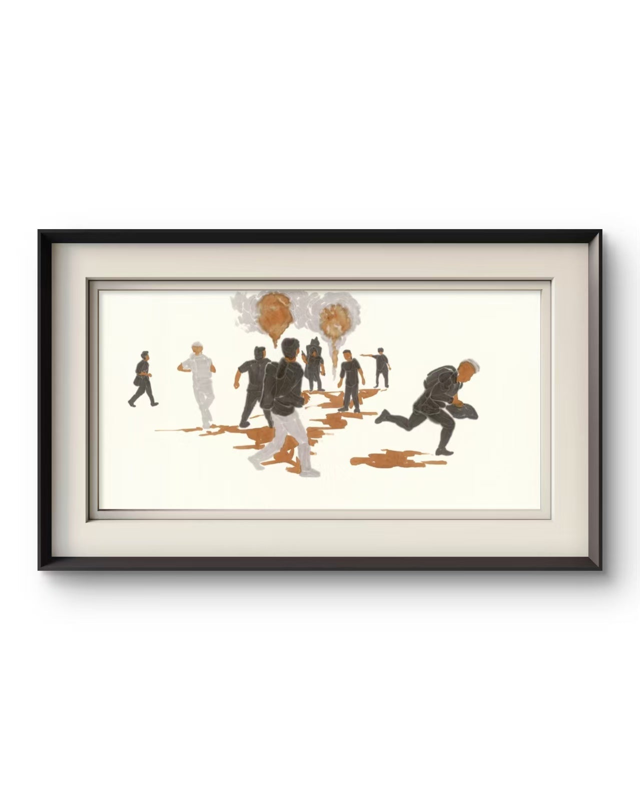 Shout Series 2 - Ink Painting - 54.3'' × 26.8'' | Chinese Original Painting | Magic Bear Art