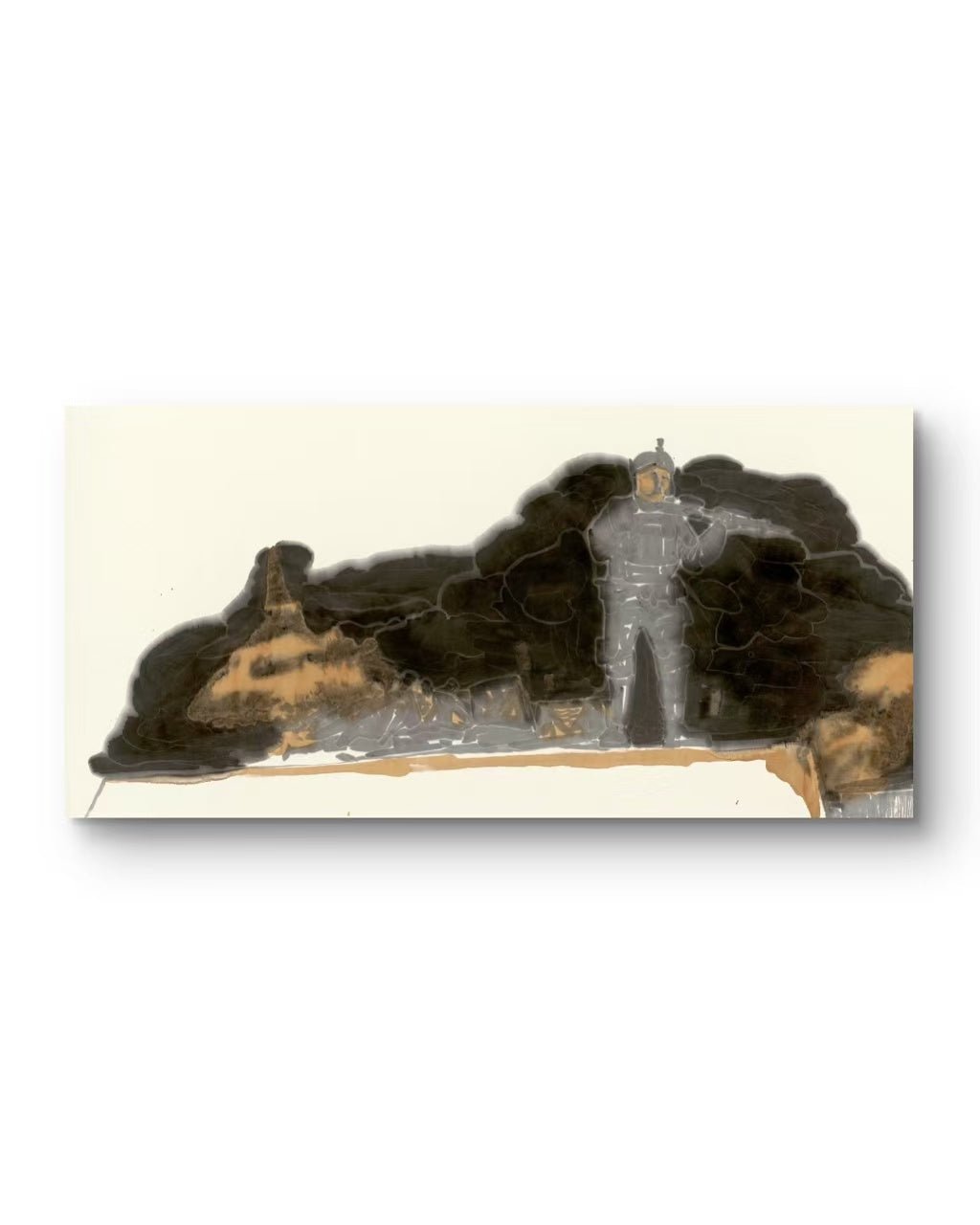 Shout Series 3 - Ink Painting 54.3'' × 26.8'' | Chinese Original Painting | Magic Bear Art