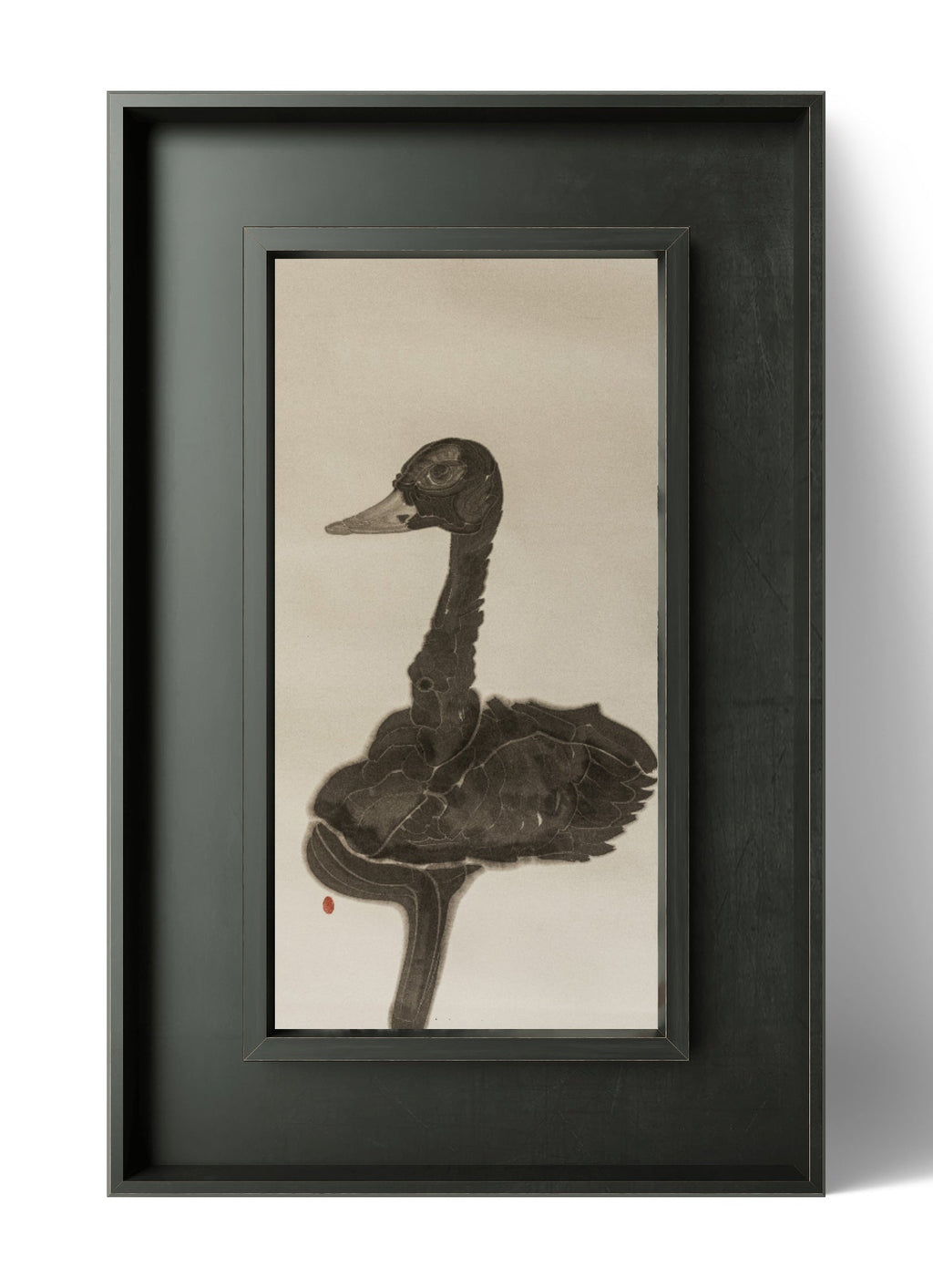 Silent Swan - Chinese Ink Painting 54.3'' × 26.8'' | Chinese Original Painting | Magic Bear Art