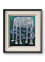 Sinking - Oil on Canvas 19.7'' × 23.6'' | Chinese Original Painting | Magic Bear Art