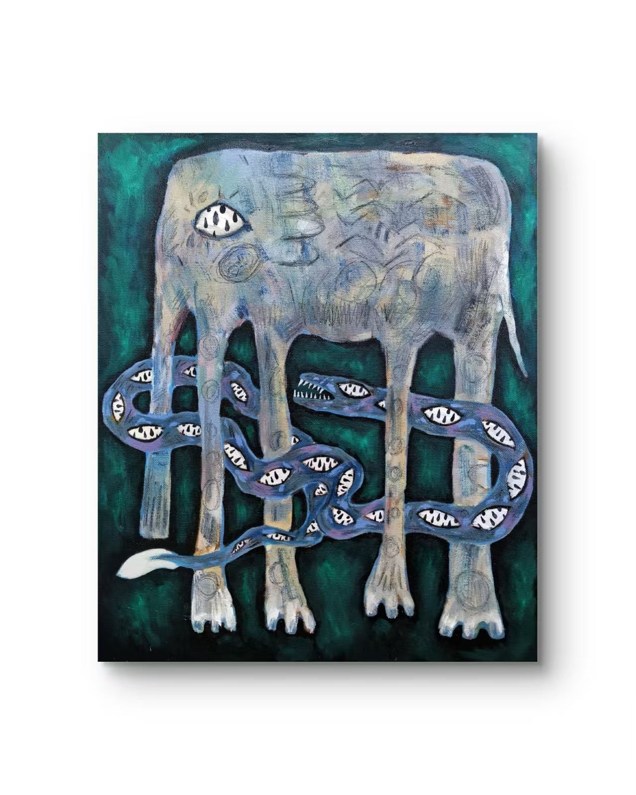 Sinking | Chinese Original Painting | Magic Bear Art