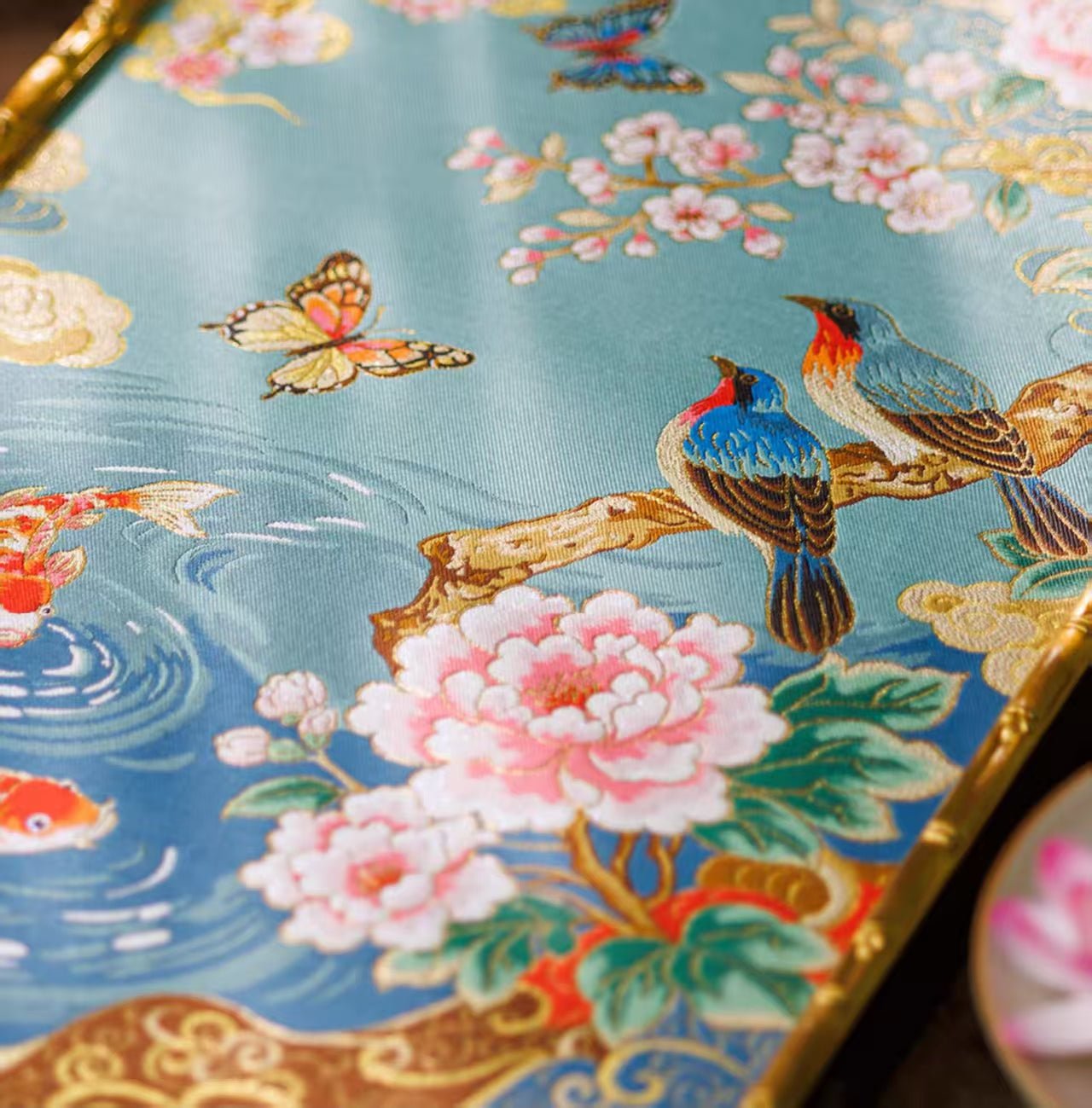 Spring Garden Reunion | Chinese Original Painting | Magic Bear Art