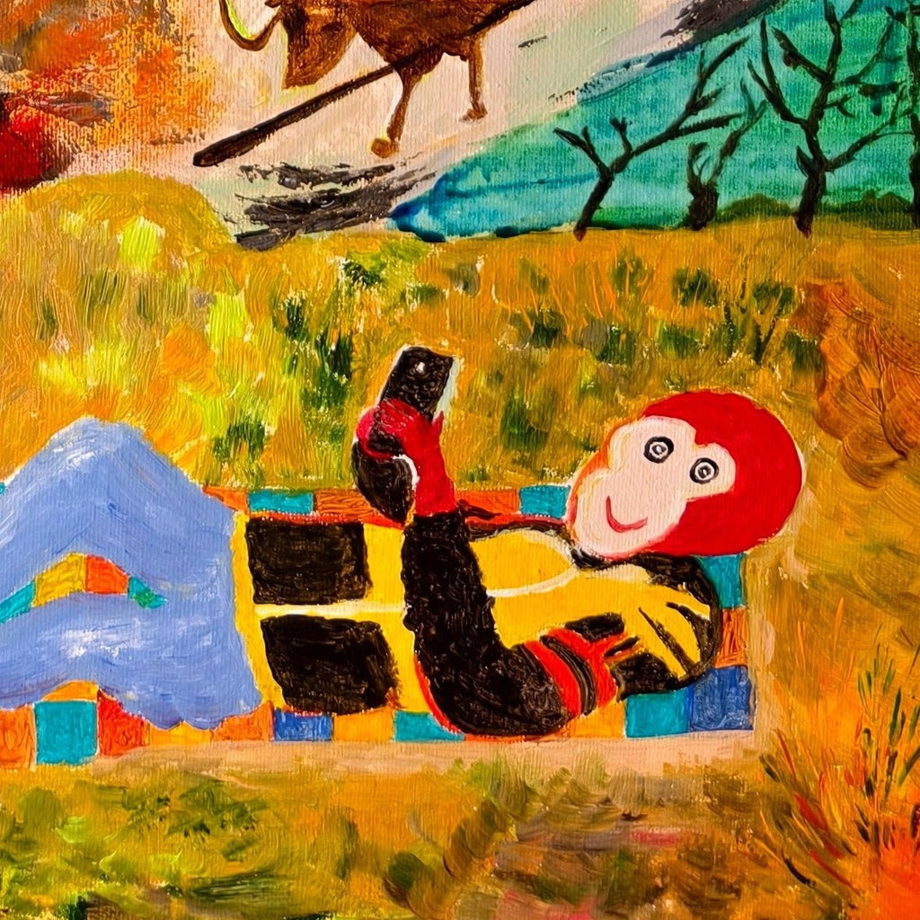 Sun Wukong in Contemporary Times - 19.7'' × 23.6'' | ZHANGYONGJIU | Magicbear-Art