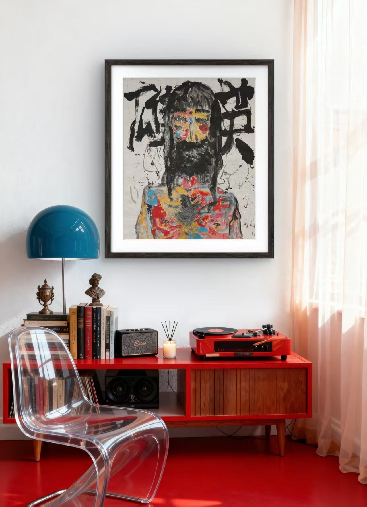 The Benevolent Are Invincible - Chinese Ink & Color 27.6″ × 35.4″ | Chinese Original Painting | Magic Bear Art