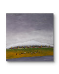 The Gaze Upon Tibet Series， Acrylic on Xuan Paper 27.6'' × 27.6'' | Chinese Original Painting | Magic Bear Art
