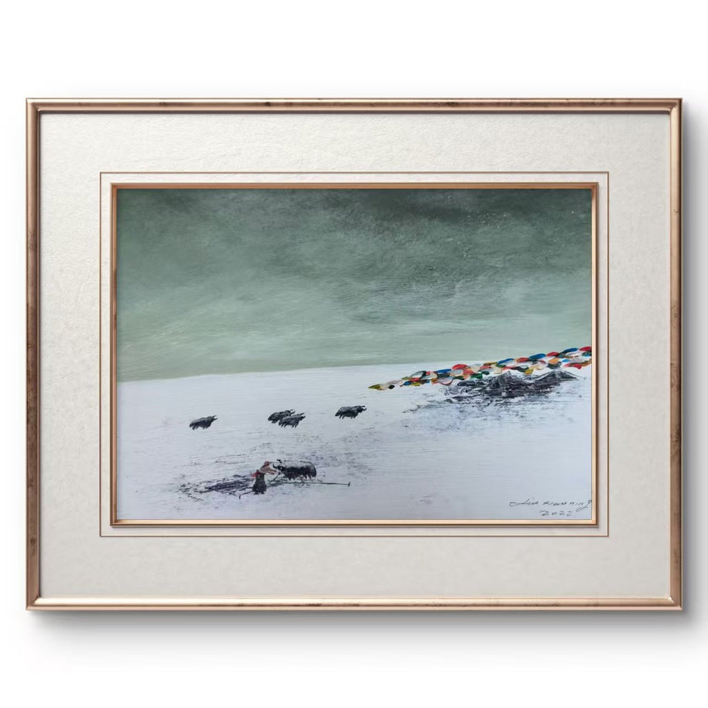 The Home Within Reach — 20.5''×14.6 ''Small Format Oil | Original Painting by Chinese Artist | Magic Bear Art