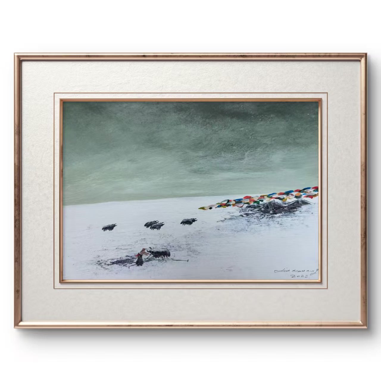 The Home Within Reach — 20.5''×14.6 ''Small Format Oil | Original Painting by Chinese Artist | Magic Bear Art