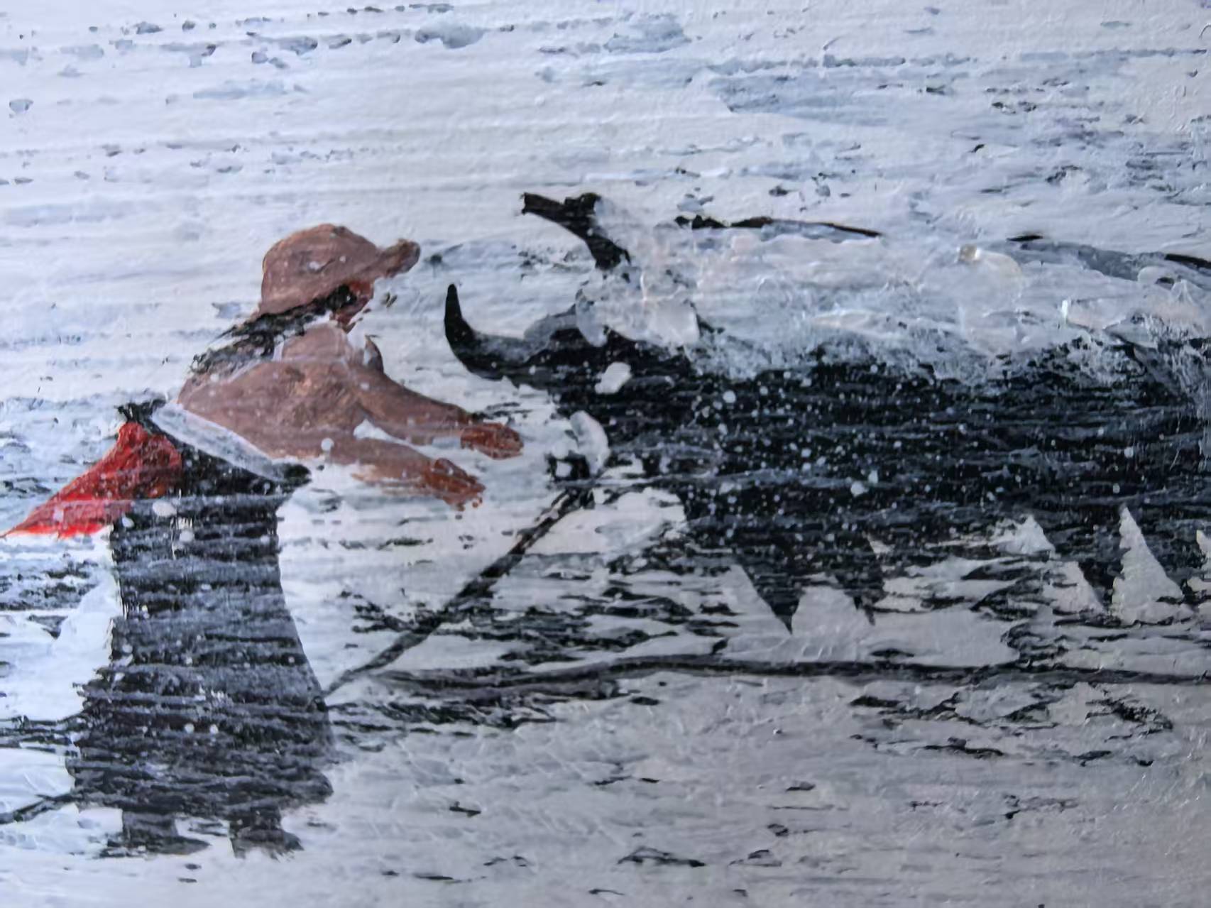 The Home Within Reach — 20.5''×14.6 ''Small Format Oil | Original Painting by Chinese Artist | Magic Bear Art