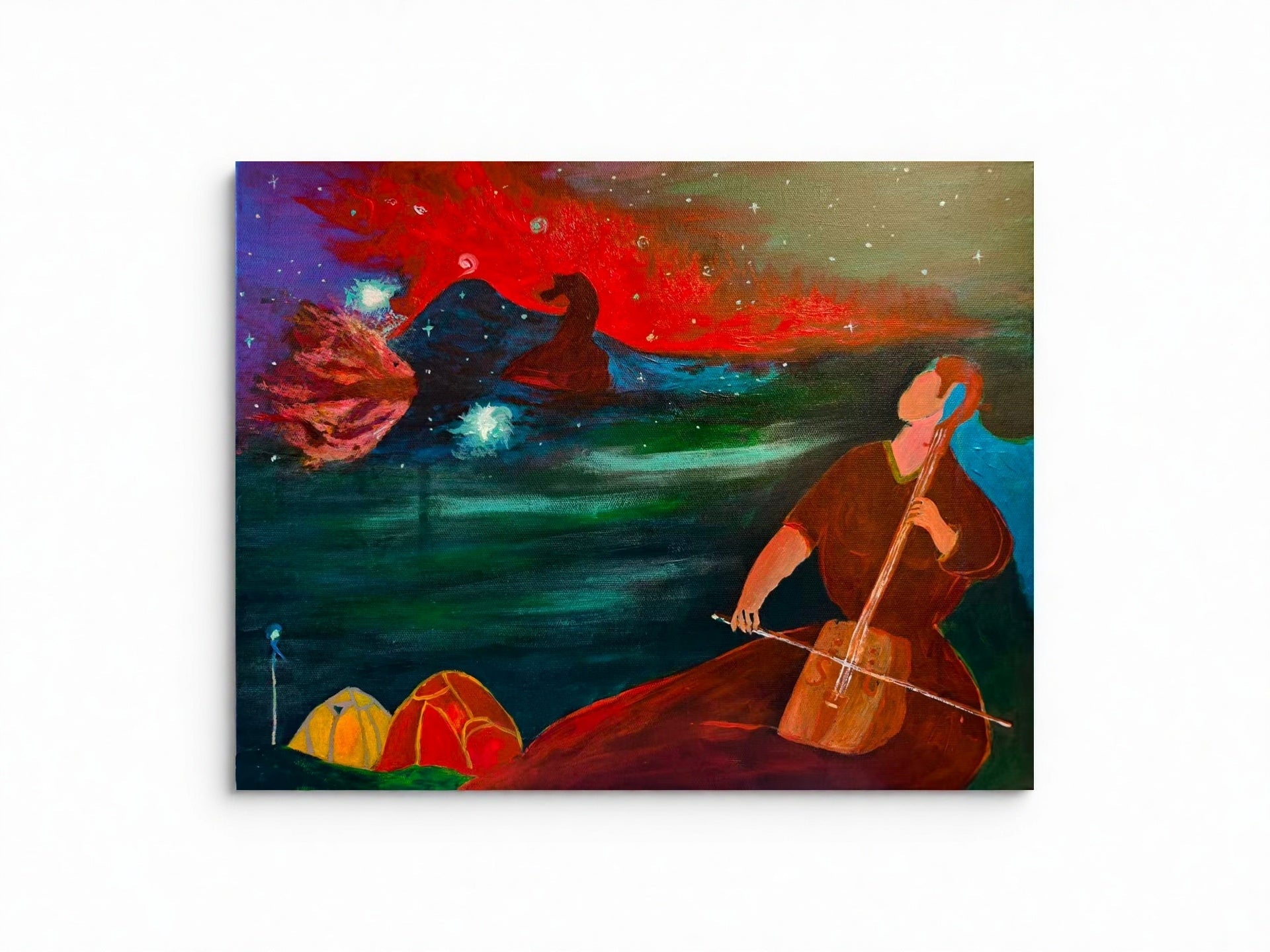 The Nebula of Imagination Series — Horsehead Nebula，15.7'' × 19.7'' | Original Painting by Chinese Artist | Magic Bear Art